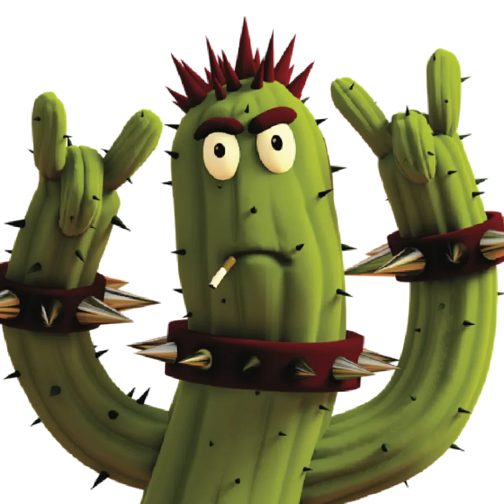 Punkito seems like the toughest of all cacti, but what not many people know is that he actually has the heart of a child… he keeps it in a jar full of formaldehyde.