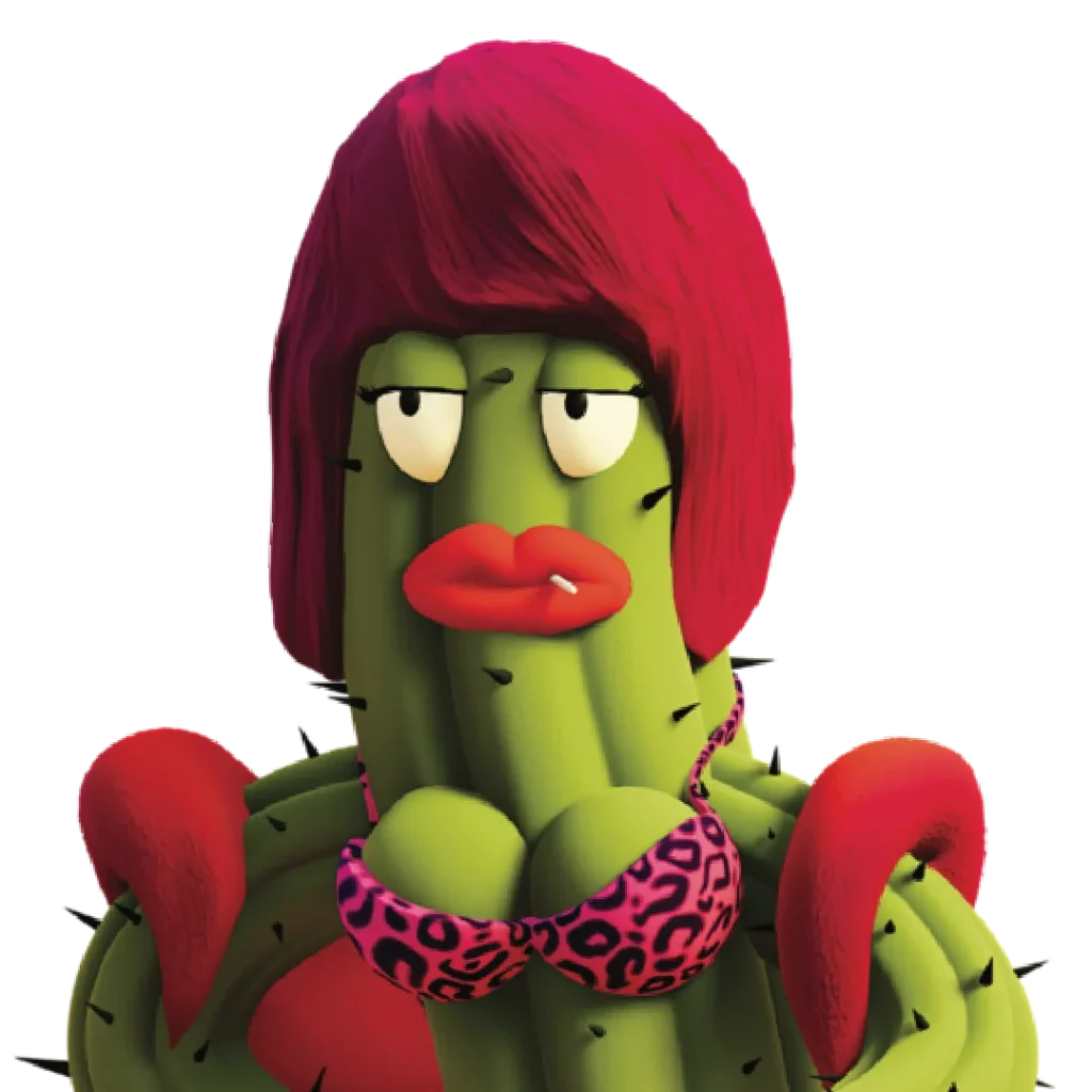 Thornellia is a rather controversial character in this universe. She always dresses gaudy, speaks with a dubious accent, and can become quite aggressive if she doesn't get what she wants. Although there are some suspicions, no one knows exactly what she does. It is only known that she often associates with Mr. Sting in shady dealings.