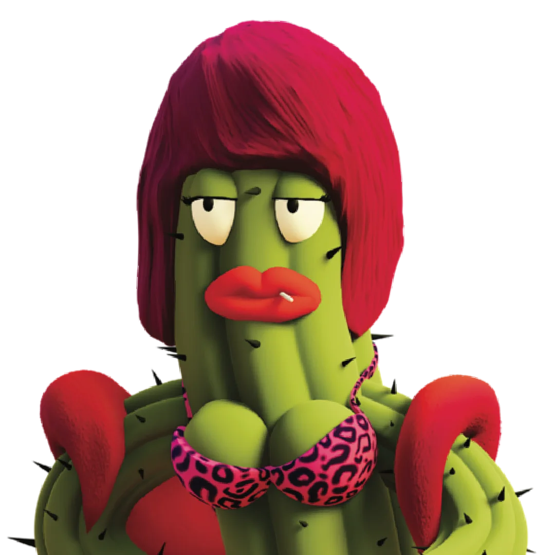 Thornellia is a rather controversial character in this universe. She always dresses gaudy, speaks with a dubious accent, and can become quite aggressive if she doesn't get what she wants. Although there are some suspicions, no one knows exactly what she does. It is only known that she often associates with Mr. Sting in shady dealings.